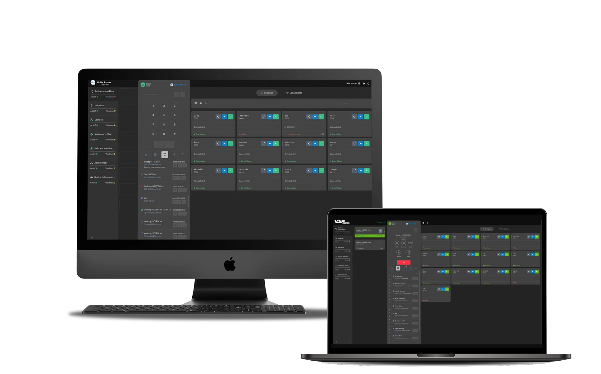 Desktop app functies